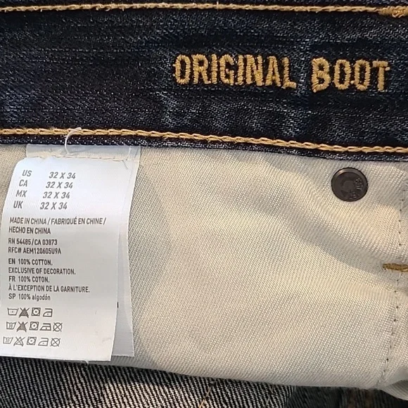 American Eagle Durable Quality Construction Original Boot Men's Jeans​ - Picture 11 of 11
